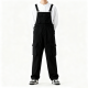 Black Utility Pocket Overalls
